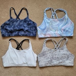 Lot of 4 Athleta Girl Sports Bra Tops XL 14